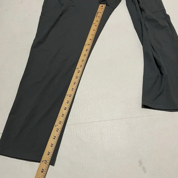 SUSAN GRAVER Supreme Knit Straight Leg Pants W/ Zip Pocket Grey Medium Petite - Picture 6 of 8